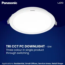 PANASONIC 10W CCT PANEL( 3 IN 1 COLOUR) Ceiling Light Ceiling Lamp image 4
