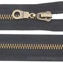 nts NTSYKk301 Black Antique Brass Open-ended Zipper-picture-21