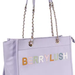 berrylush Women Purple Tote image 2