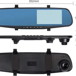 gonama Car DVR Rear View Mirror Video Recroder 4.3inch BackUp Car Camera Dual Lens S83 Car DVR Rear View Mirror Video Recroder 4.3inch BackUp Car Camera Dual Lens S83 Parking Sensor image 2