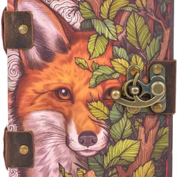 nizam handcraft Wolf Print special binding A5 Diary Un-Ruled 200 Pages A5 Diary Unrulled 200 Pages image 2