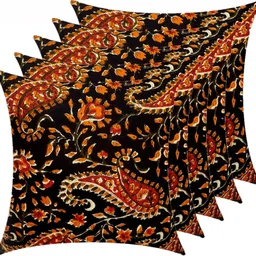 actos Microfibre Bolster Pack of 7 Floral Combo Set Of 5 Cushion And 2 image 3