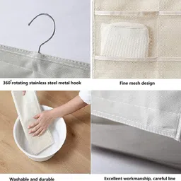 kottify 30 Pockets Storage Organizer Wall Hanging Closet Shelves Storage (Pack of 1) Accessories Organizer, Closet Organizer, Regular Organizer image 2