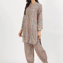 Divena Floral Printed Pure Cotton Kurta With Salwar image 5