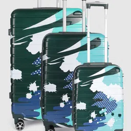 Teakwood Leathers Set of 3 Cracker Print 360 Degree Rotation Hard Trolley Bags 182.3L-picture-34
