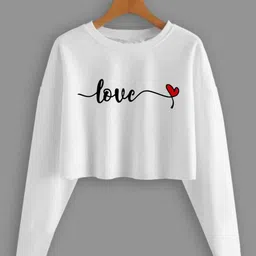 everfab Women Printed Round Neck Cotton Blend White T-Shirt-picture-13