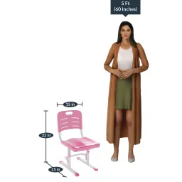 alex daisy Universal Infant Desk in Pink & White Colour with image 3