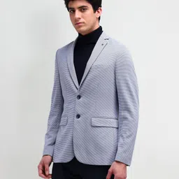 arrow Men Striped Single Breasted Formal Blazer image 4