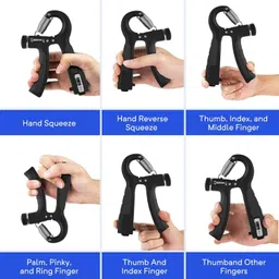 pheonix Workout Combo of Finger Exerciser with Counter Hand Grip for Gym Equipment Fitness Accessory Kit Kit image 4
