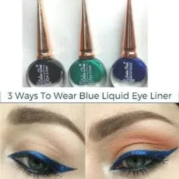 Liquid Long Lasting Waterproof Eyeliner Blue, Black , Green(Pack of 3) m6 20 ml-image-94