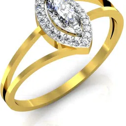 avsar BOR014YA 18kt Cubic Zirconia Yellow Gold ring image 3