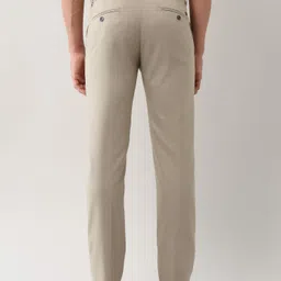arrow Men Regular Fit Beige Polyester Trousers image 3