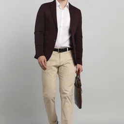 killer Men Solid Single Breasted Casual Blazer image 2