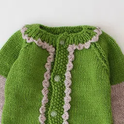 Woonie Boys Self Design Colourblocked Cardigan image 4