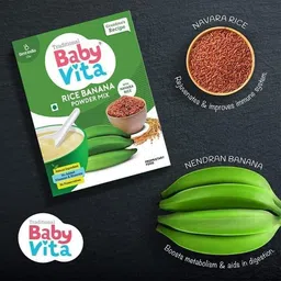 babyvita Rice Banana & Ragi Powder Mix | No Preservatives, No Added Vitamins & Minerals Cereal image 4