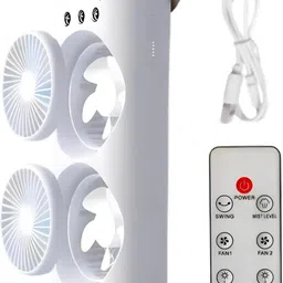 Coolmist Dual Mist Mini Air Cooler | Portable USB Rechargeable Fan for Cooling 5.2 GHz AM2 2 Core Processor Designed for Workstation image 5