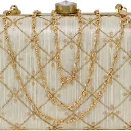 ailtino Party Beige, Gold Clutch - Regular Size-picture-16
