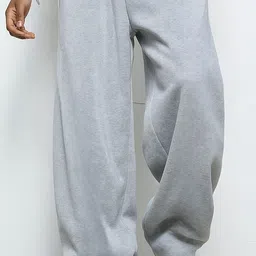 dockstreet Men Self Design Grey Track Pants-picture-15