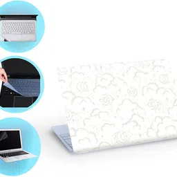 SDM 4in1 Combo Laptop Skin with Palmrest Skin, Screen Guard and Key Guard, set976 Combo Set image 1