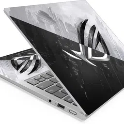 Techfit HD Printed Easy to Install Full Panel Laptop Skin/Sticker/Stretchable Vinyl/Cover for all Size Laptops upto 15.6 inch No Residue, Bubble Free - Gamers Black And White Self Adhesive Vinyl Laptop Decal 15.6-image-47