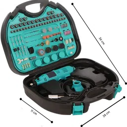 aegon Die Grinder Kit with 252 Pcs Accs. | 6 Adjustable Speed | 130W Die Grinder Kit with 252 Pcs Accs. | 6 Adjustable Speed | 130W Rotary Tool image 5