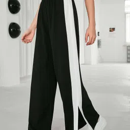 dl fashion Women Regular Fit Black Polyester Trousers-picture-40