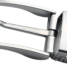 glowme Men Casual, Formal, Party Silver Metal Reversible Belt-picture-13