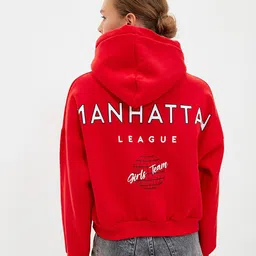 Trendyol Typography Printed Hooded Sweatshirt-picture-25