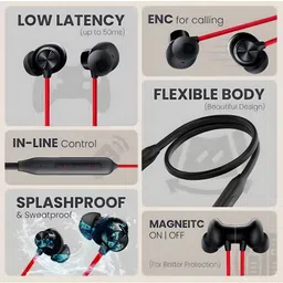 shams Bluetooth OnePluses++ Wireless neckband in Ear Z2 Earphones Bluetooth Headset image 5