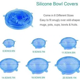 ablue clipper 8 inch Lid Set, Pack of 6 image 2