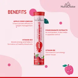 nutrachoice Apple Cider Vinegar for Weight Loss with Mother -15 Effervescent Tablets image 5