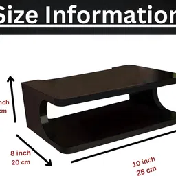 star handicrafts Wall T.V Set up Box Stand, Wifi Stand Wall Hanging Mounted Shelf MDF (Medium Density Fiber) Wall Shelf image 3