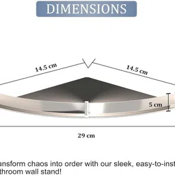 chakra Stainless Steel Wall Shelf image 4