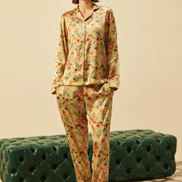 DUSK ATTIRE Printed Collar Neck Shirt & Mid-Rise Trouser-picture-40