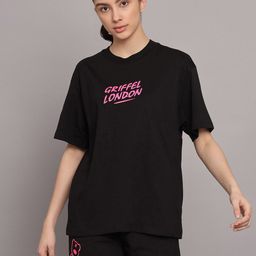 GRIFFEL Printed Pure Cotton Over Size T-Shirt & Shorts Co-Ords-picture-43