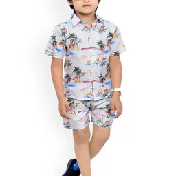 BAESD Boys Printed Pure Cotton Shirt & Shorts-picture-50