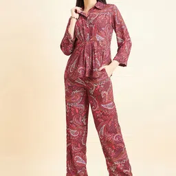 Gipsy Printed Shirt Collar Co-Ords-picture-19