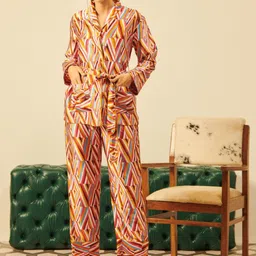 DUSK ATTIRE Printed Shirt & Mid-Rise Trouser-picture-29