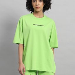 GRIFFEL Pure Cotton Oversized Fit T-Shirt With Shorts Co-Ords-picture-28