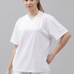 GRIFFEL Round Neck Pure Cotton Oversized Fit T-Shirt & Shorts-picture-39