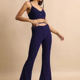 Tokyo Talkies Shoulder Straps Tie Up Crop Top with Trouser-picture-27