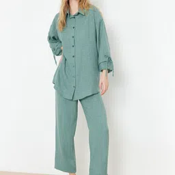 Trendyol Long Sleeves Shirt With Trousers-image-78