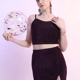Tokyo Talkies Crop Top With Skirt Co-Ords-picture-17