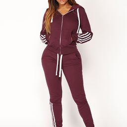 LULU & SKY Striped Hooded Sweatshirt & Joggers Sports Tracksuit-picture-4