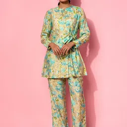 Libas Floral Printed Tunic With Trouser Co-Ords-picture-20