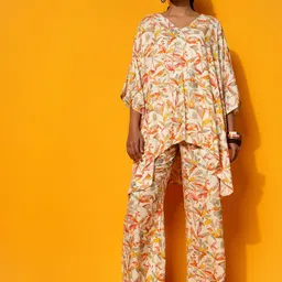 Libas Printed Kaftan & Palazzos Co-Ords Set image 2