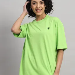 GRIFFEL Pure Cotton Oversized T-shirt With Shorts Co-Ords-picture-13