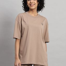 GRIFFEL Cotton Oversized-Fit T-shirt With Shorts Co-Ords-picture-27