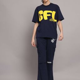 GRIFFEL Printed Pure Cotton Oversized T-Shirt With Trouser-picture-14