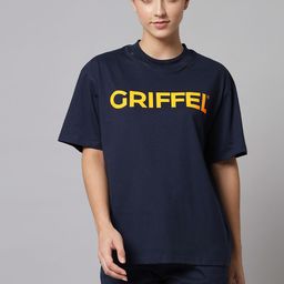 GRIFFEL Printed Pure Cotton Oversized Fit T-Shirt & Shorts-picture-46